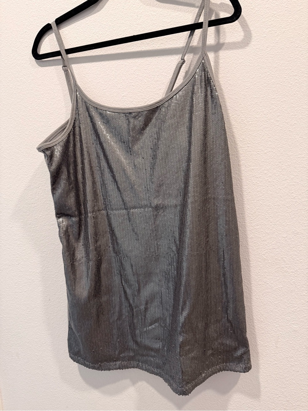 torrid Silver Metallic Spaghetti Strap Cami